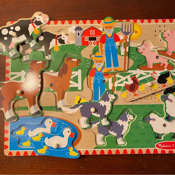 Melissa and Doug wooden song puzzle - Picture 2 of 3
